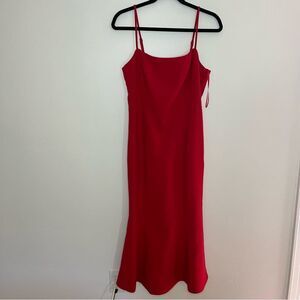 Likely NWT Fit and Flare Red Midi Carter Dress Scarlett Formal Cocktail